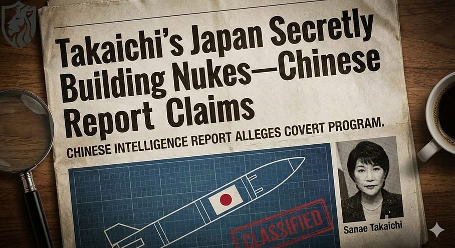 Takaichi’s Japan Secretly Building Nukes—Chinese Report Claims