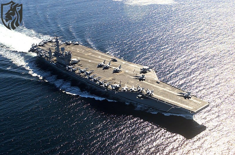 USS Nimitz in Coastal Victoria, Canada
