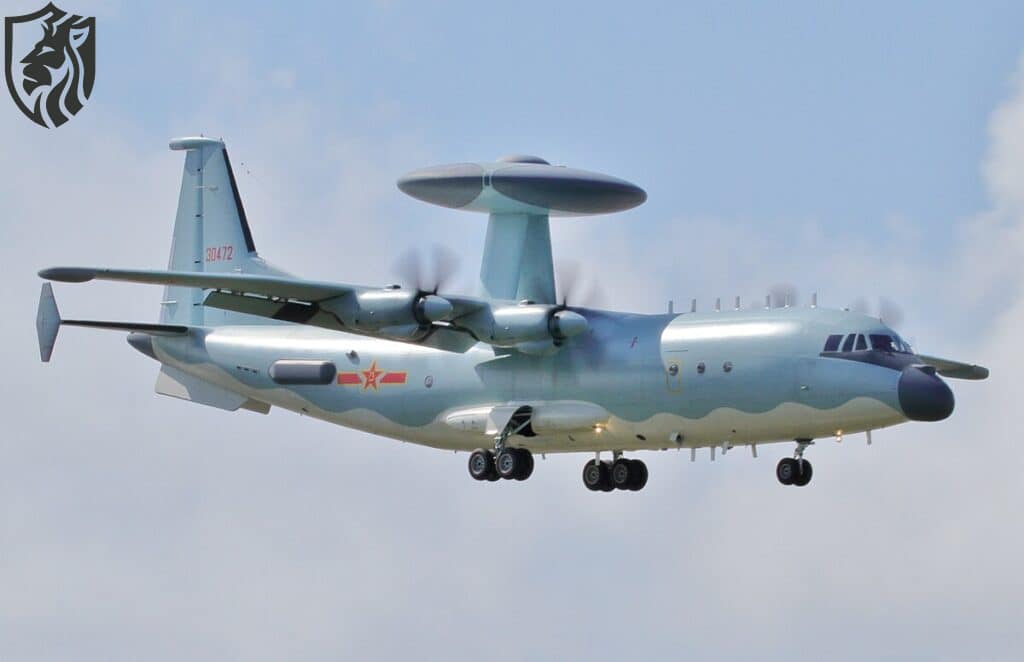 The Shaanxi KJ-500 is a third-generation airborne early warning and control (AEW&C) aircraft used by the Chinese People's Liberation Army Air Force (PLAAF).