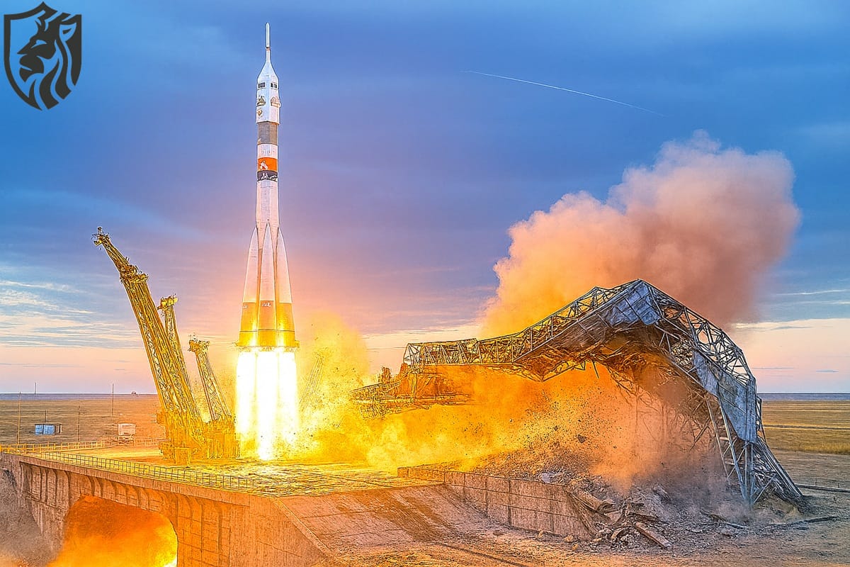 Soyuz Reaches ISS as Baikonur Launch Pad Suffers Damage
