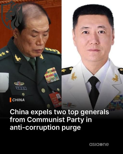 China expels Top Generals in Military Crackdown