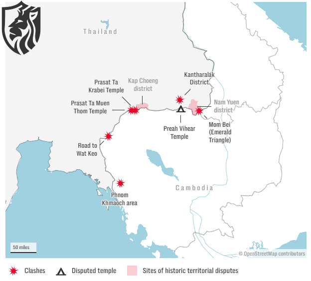Clashes Erupt Again at Thailand–Cambodia Border