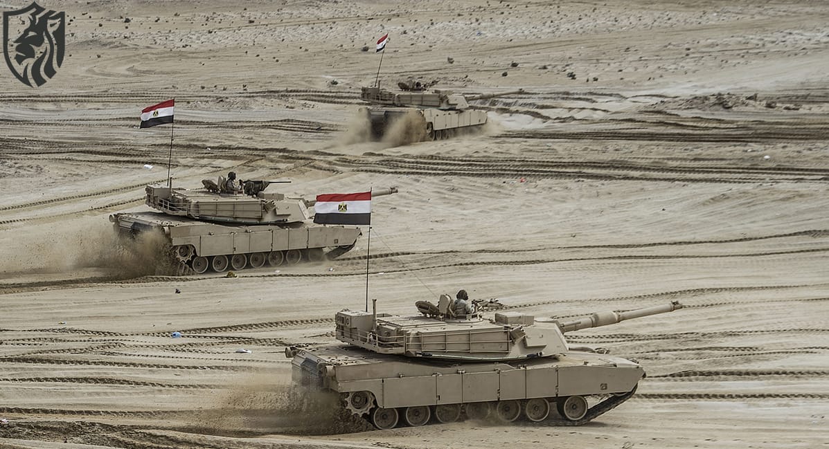 Egyptian Tanks Join Arab Shield Drills Near Cairo