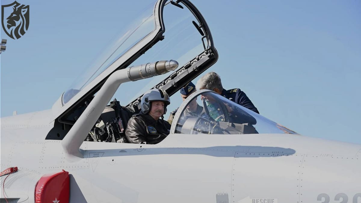 Azerbaijani President in JF-17