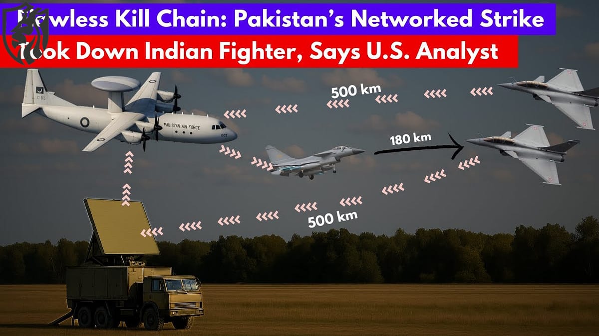 Flawless Kill Chain: Pakistan’s Networked Strike Took Down Indian Fighter, Says U.S. Analyst