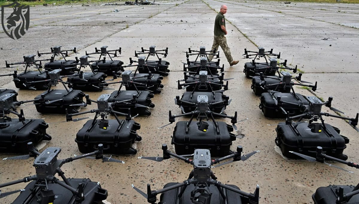 Drones close to the frontline near Avdiivka, Donetsk region