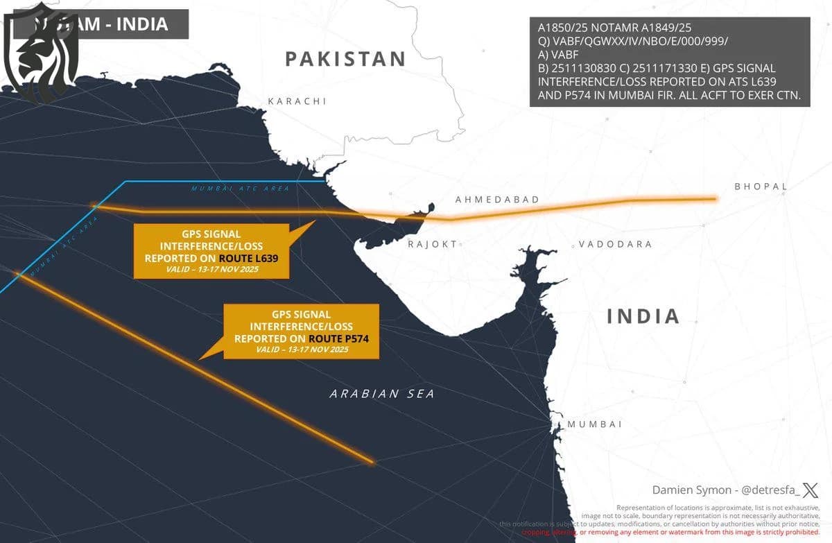India GPS NOTAM — South Asian Electromagnetic battle begins