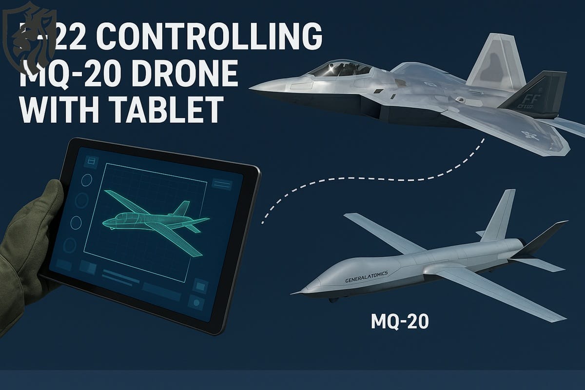 F-22 Drone Wingman Test — MQ-20 Cockpit Control