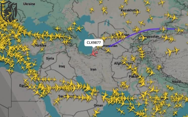 CLX9877 flight from Shanghai to Luxembourg Credit: Flightradar24