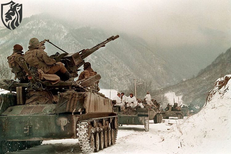 Russian Convoy heading towards Grozny. Chechen War 