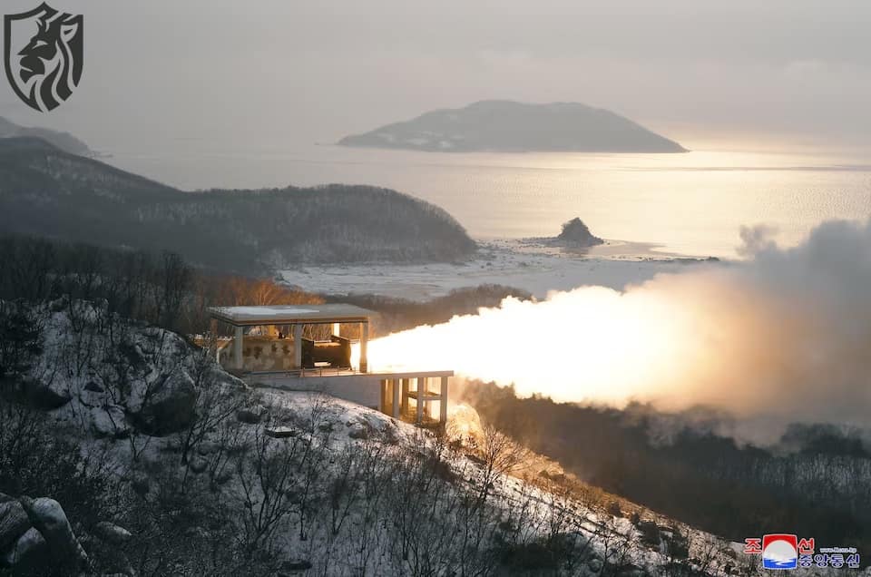 North Korea’s Solid-Fuel ICBM Engine's Final Test - Image by Reuters