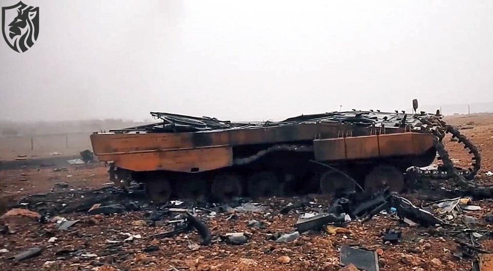 Destroyed Turkish Leopard 2A4