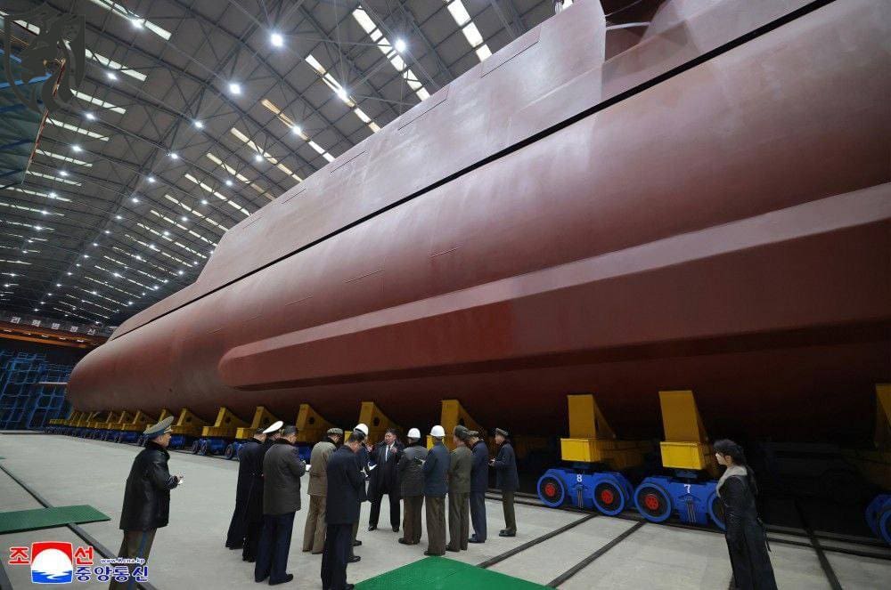 Kim Jong Un Visits 8,700-Ton Nuclear Missile Submarine | Courtesy KCNA