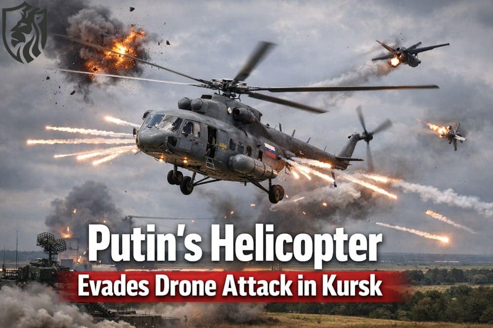 Putin’s Helicopter Escapes Drone Attack in Kursk