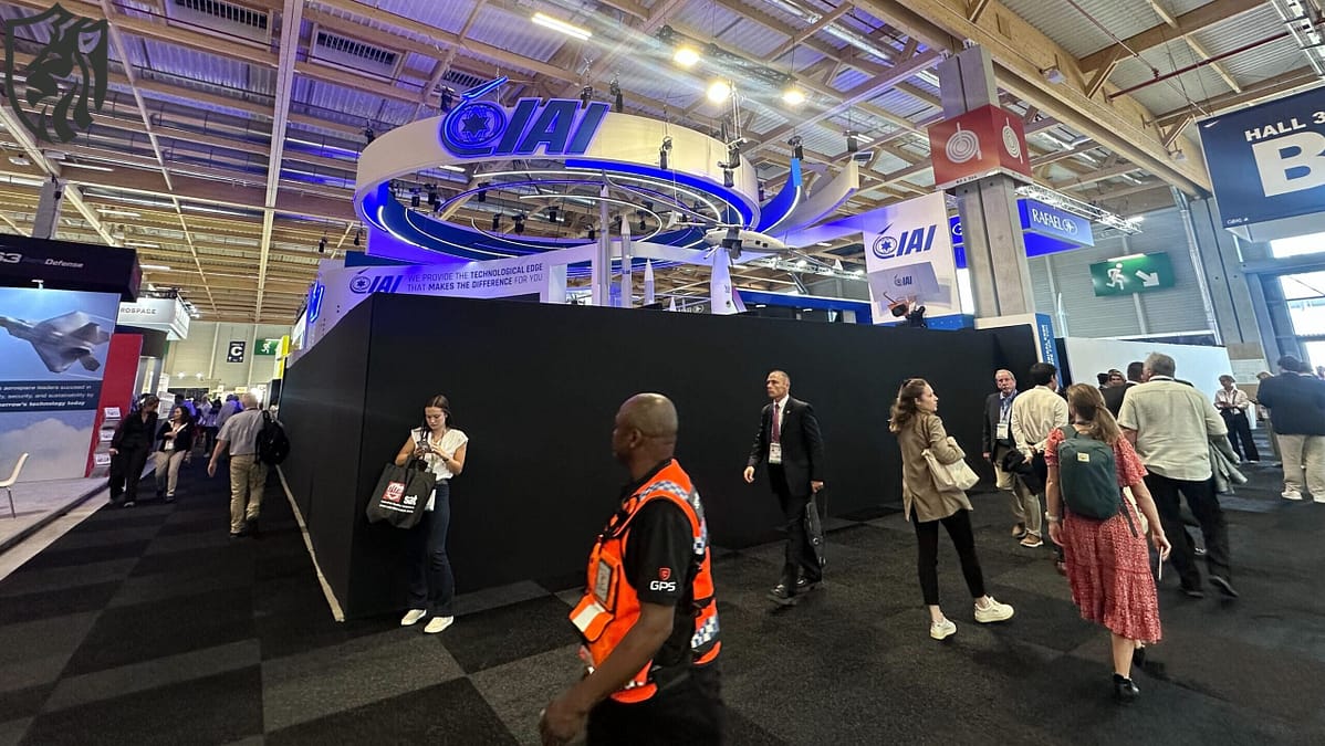Israeli IAI Stall at Paris Airshow