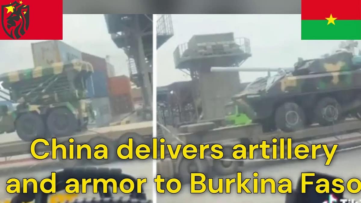 Burkina Faso gets weapons and artillery from China.