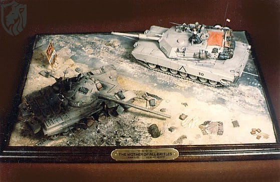 Right Abrams and Left T-72