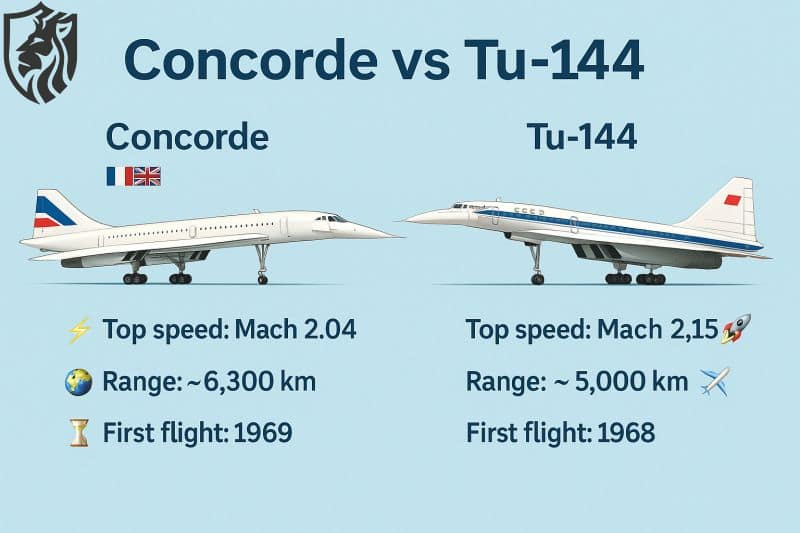 Concorde vs Tu-144 — Rival Supersonic Icons Explained